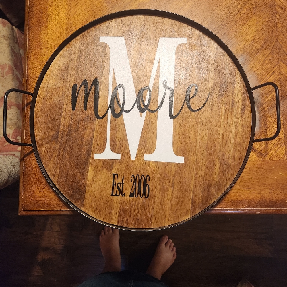 Personalized serving tray